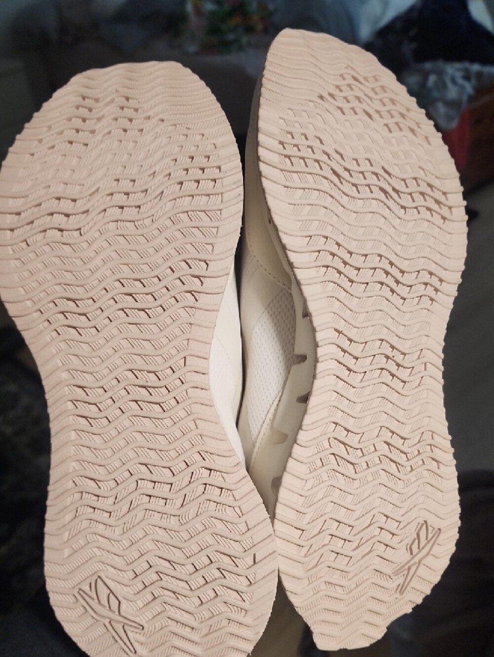 Reebok Light Pink and Beige Women's Sneakers - Picture 4 of 6